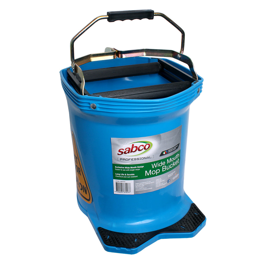 SABCO WIDE MOUTH 16LT MOP BUCKET BLUE