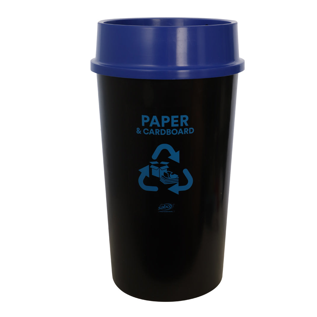 SABCO RECYCLING STATION 60LT BIN - WITH BLUE LID 
(PAPER & CARDBOARD)