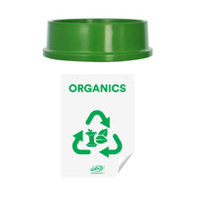 Load image into Gallery viewer, SABCO RECYCLING STATION 60LT BIN - WITH GREEN LID ( ORGANICS )