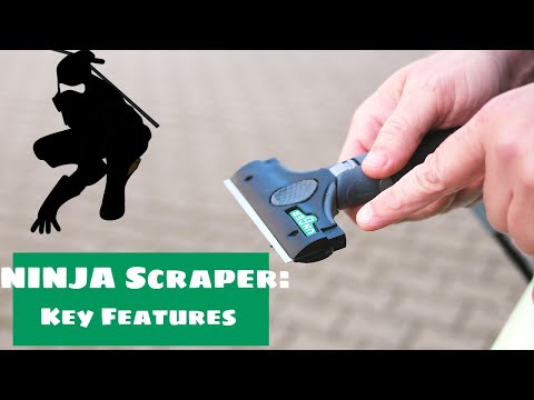 UNGER ERGOTEC NINJA 15CM SCRAPER + HOLDER COMBO