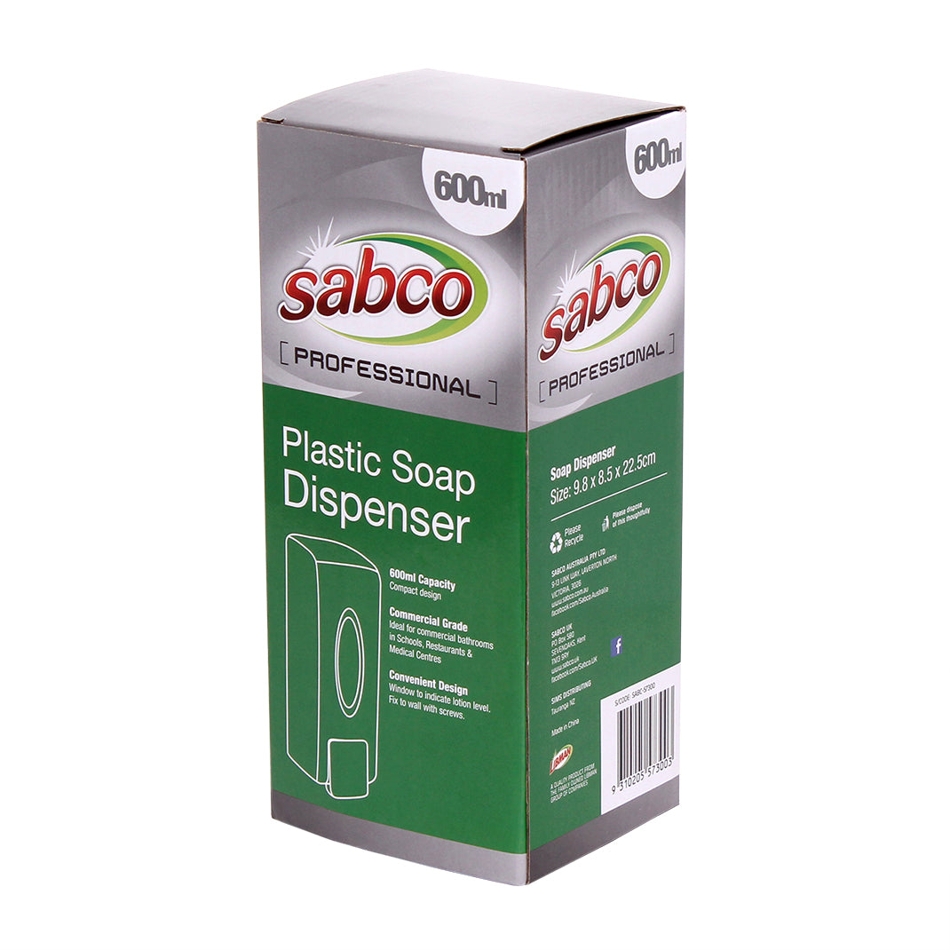 SABCO PLASTIC SOAP DISPENSER 600ML